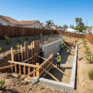 concrete retaining wall norwalk ca