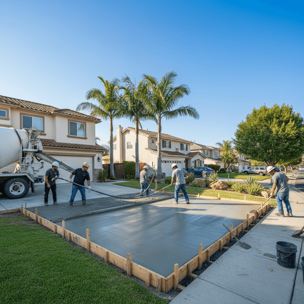 pouring concrete norwalk ca