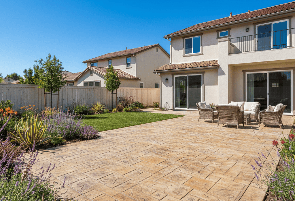 Concrete Patios stamped concrete patio norwalk ca